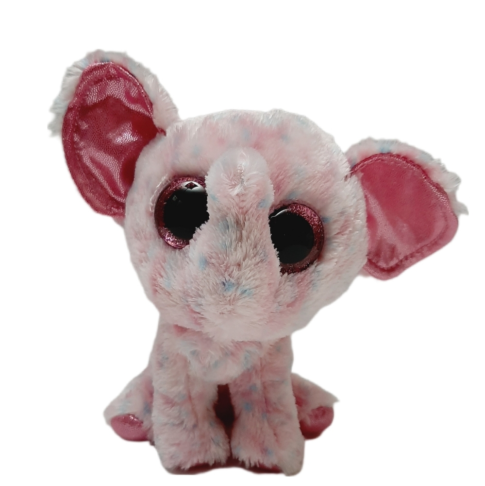 🍒4 for $20🍒 TY Beanie Baby Boos Ellie the Pink Elephant Plush Soft Kids Toy